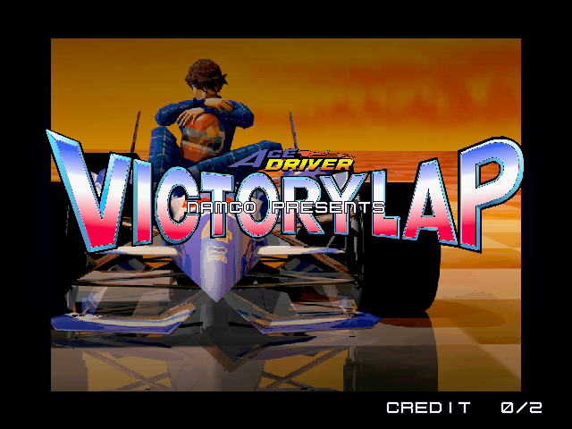 Ace Driver: Victory Lap (Rev. ADV2, World) Title Screen
